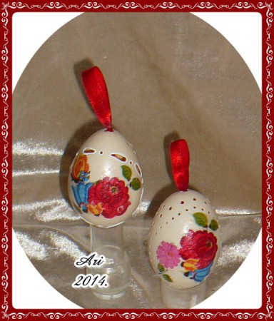 Kalocsai mintás csipke pulyka tojások.Külön is megvásárolhatók